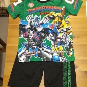 Transformers Graphic T-Shirt and Shorts Set